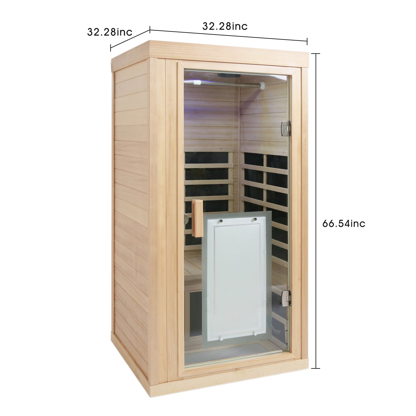 One Person Far infrared Hemlock Standard Indoor Sauna Room