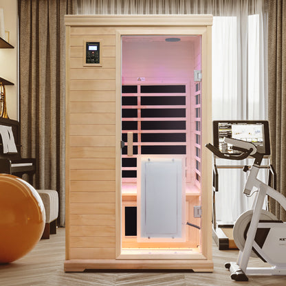 Hemlock One-person Far Infrared Roof Embedded Indoor Sauna Room