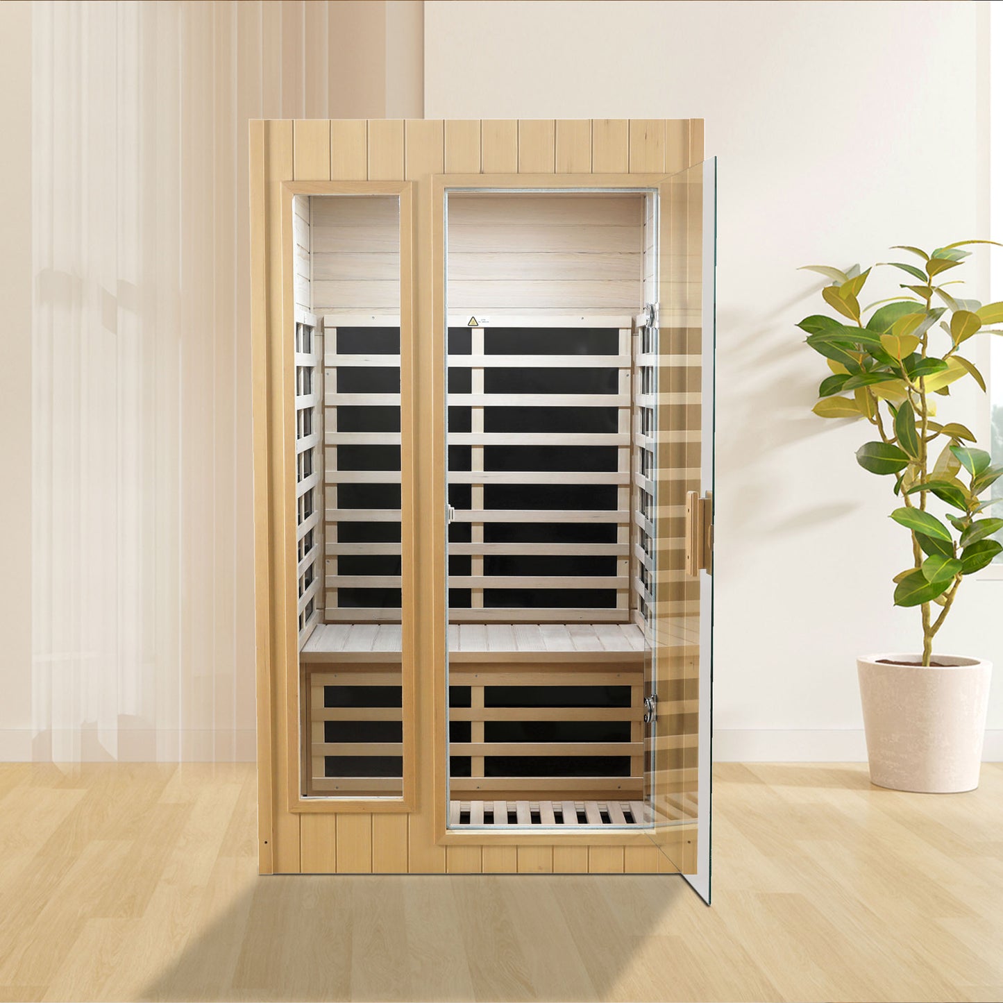 Hemlock Two-person Far Infrared Roof Embedded Indoor Sauna Room