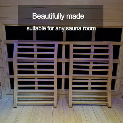 Hemlock Round Stick Sauna Backrest