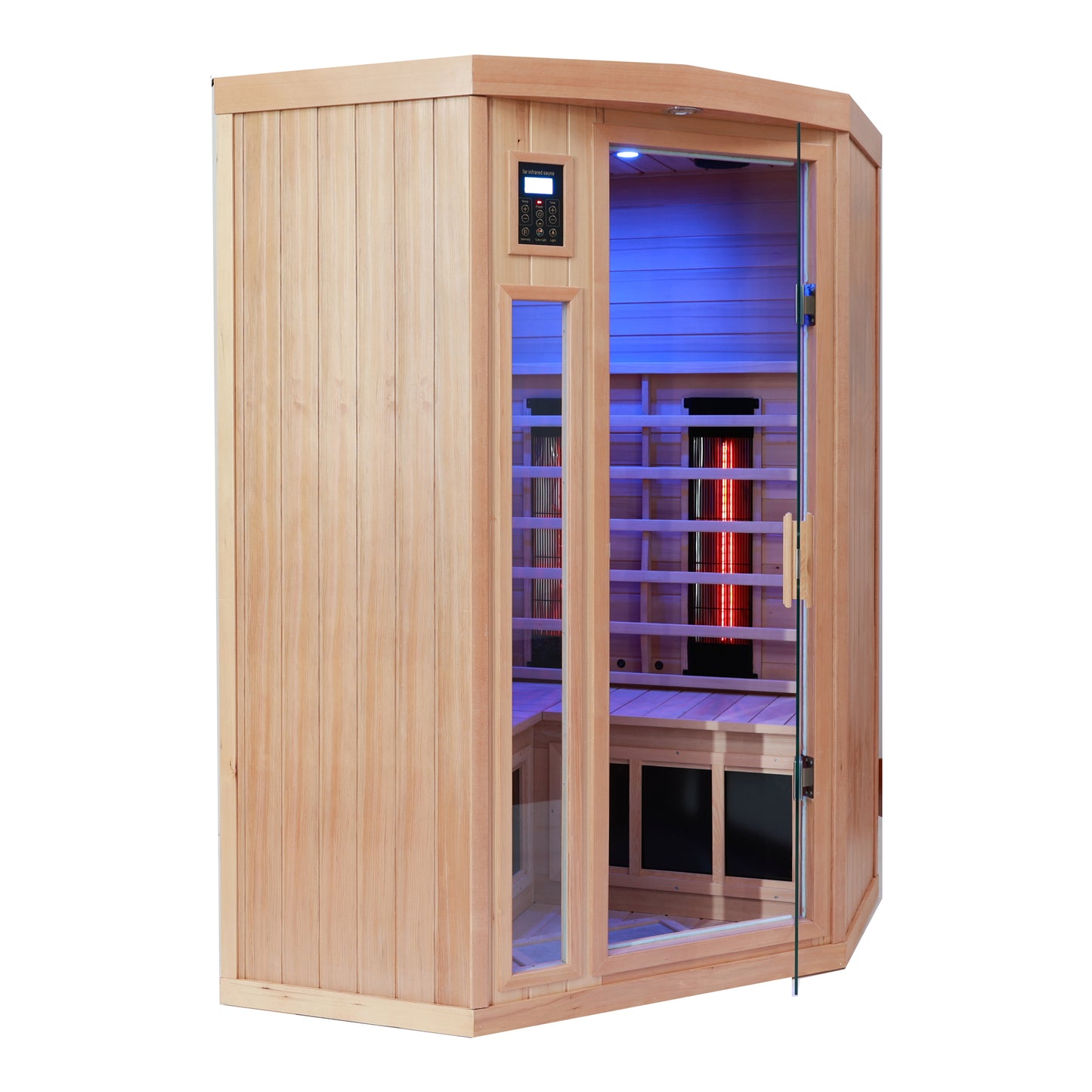 Hemlock Pentagonal Indoor Far Infrared Sauna Room For 2 Person