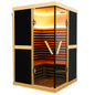 Double Person V-shaped Far Infrared Hemlock Sauna Room