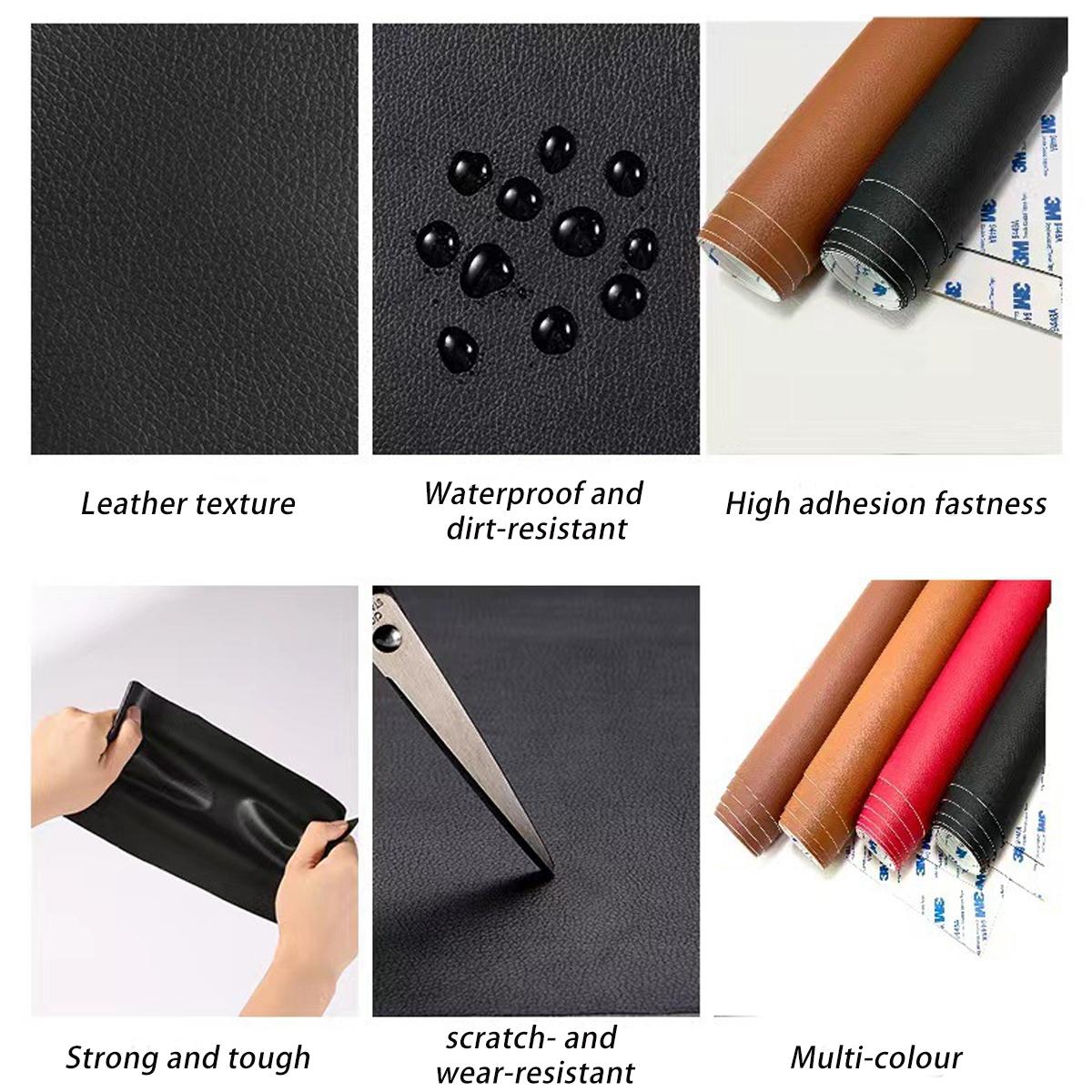 Self-Adhesive Leather Repair Patch For Sofas Couch Furniture Driver Seat（20 inch*50 inch）