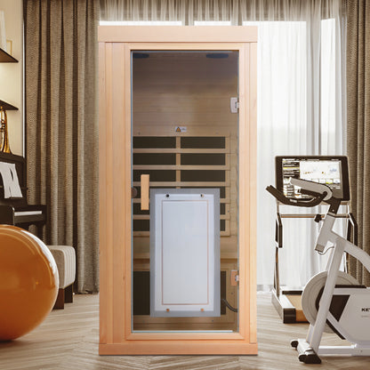 One Person Far infrared Hemlock Standard Indoor Sauna Room