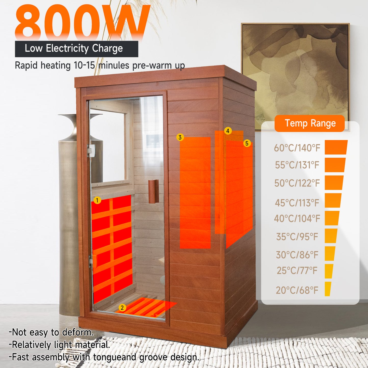 Infrared Sauna Room Single Room