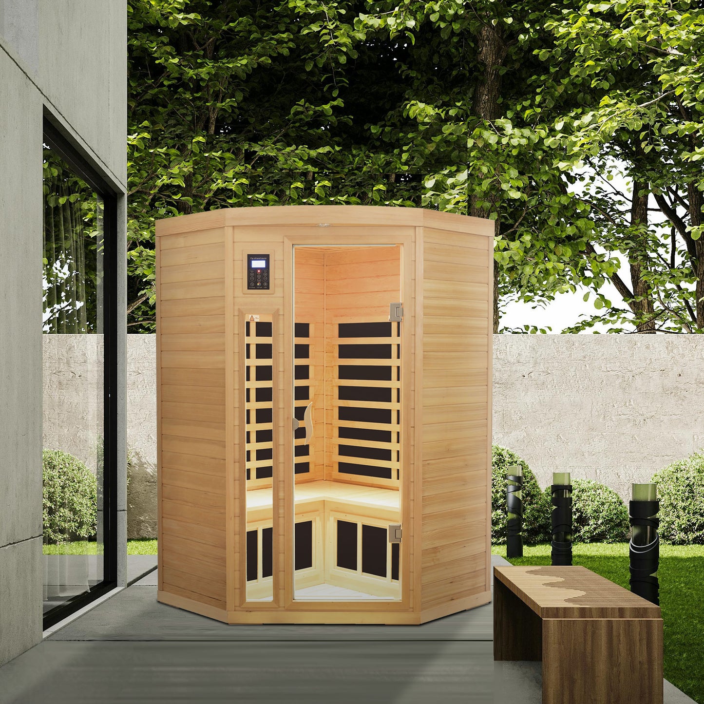 Hemlock Pentagonal Far Infrared Sauna Room For 2 Person