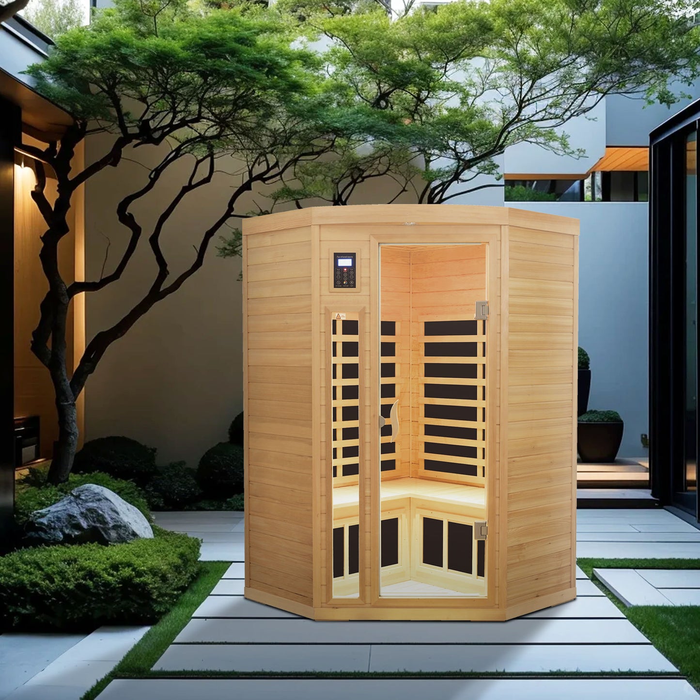 Hemlock Pentagonal Far Infrared Sauna Room For 2 Person