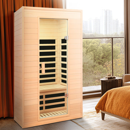 Hemlock Two-person far infrared roof embedded indoor sauna room